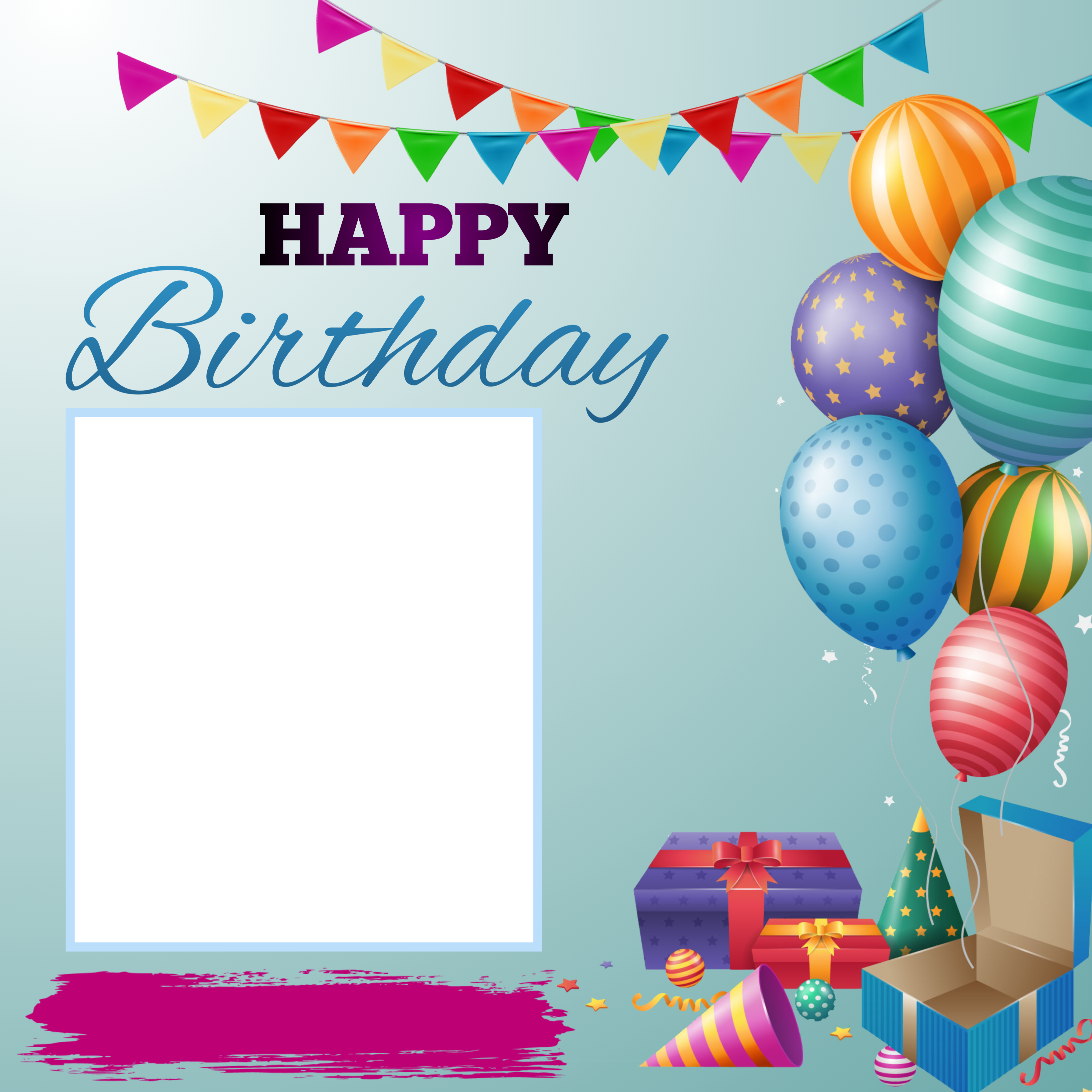 Customize this Happy-Birthday poster Premium Happy-Birthday poster template