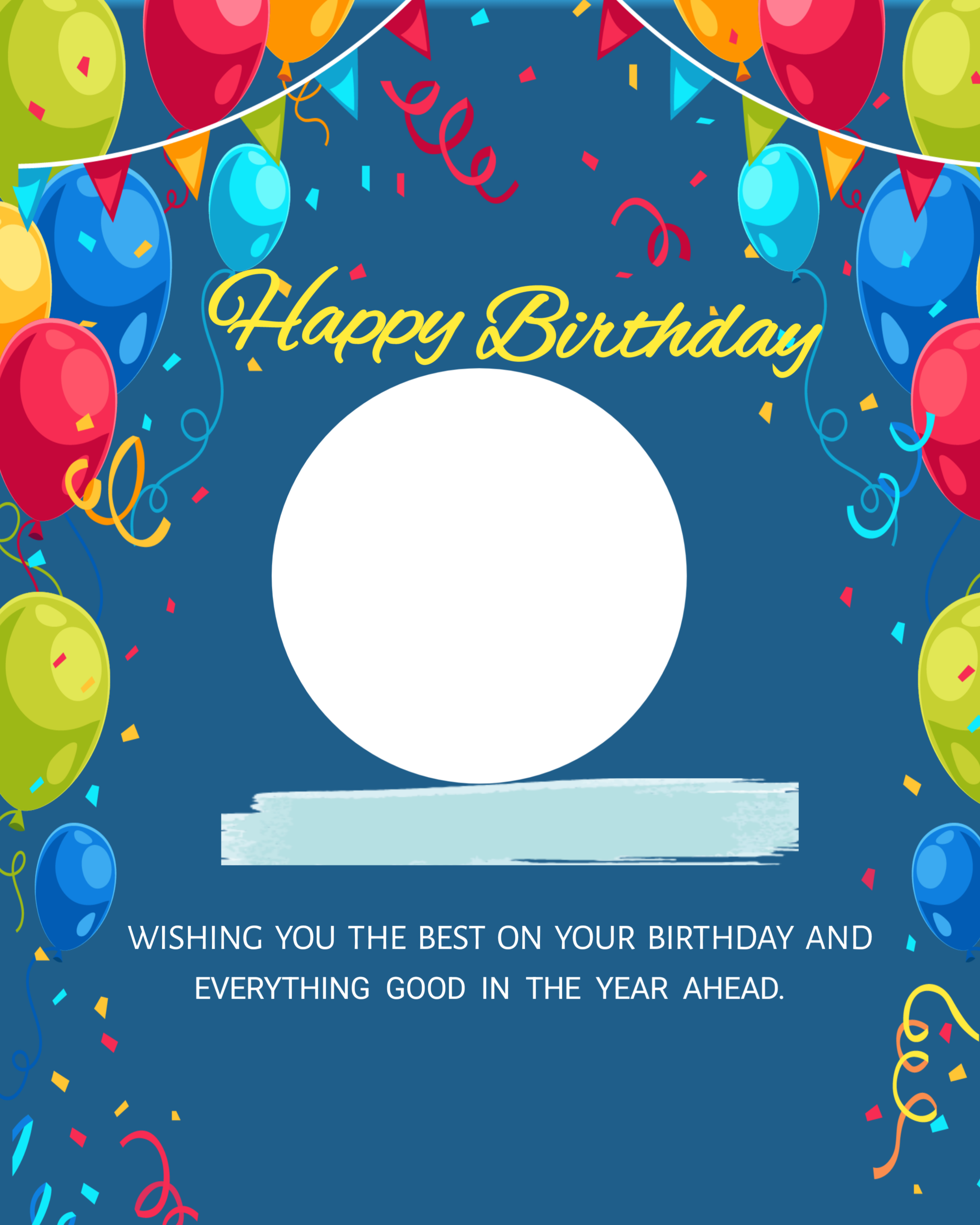 Customize this Happy Birthday poster Premium Happy Birthday poster template