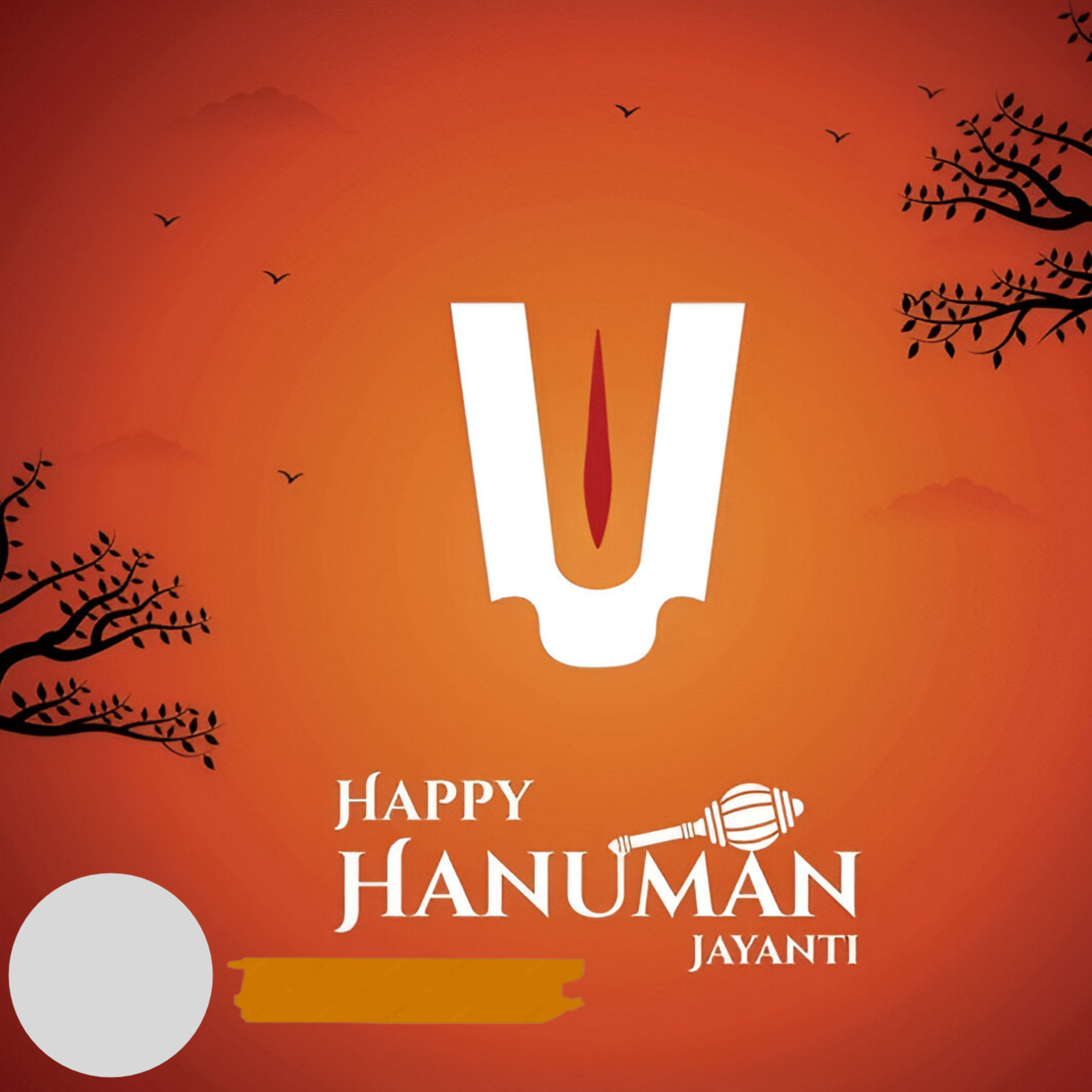 Customize this Happy-Hanuman-Jayanti poster Premium Happy-Hanuman-Jayanti poster template