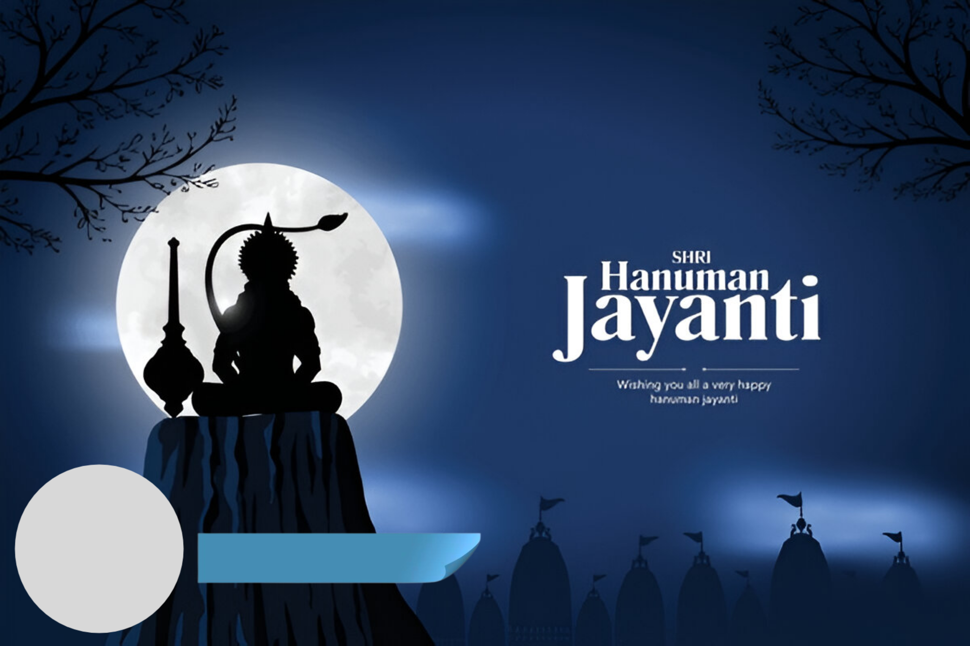 Customize this Happy-Hanuman-Jayanti poster Premium Happy-Hanuman-Jayanti poster template