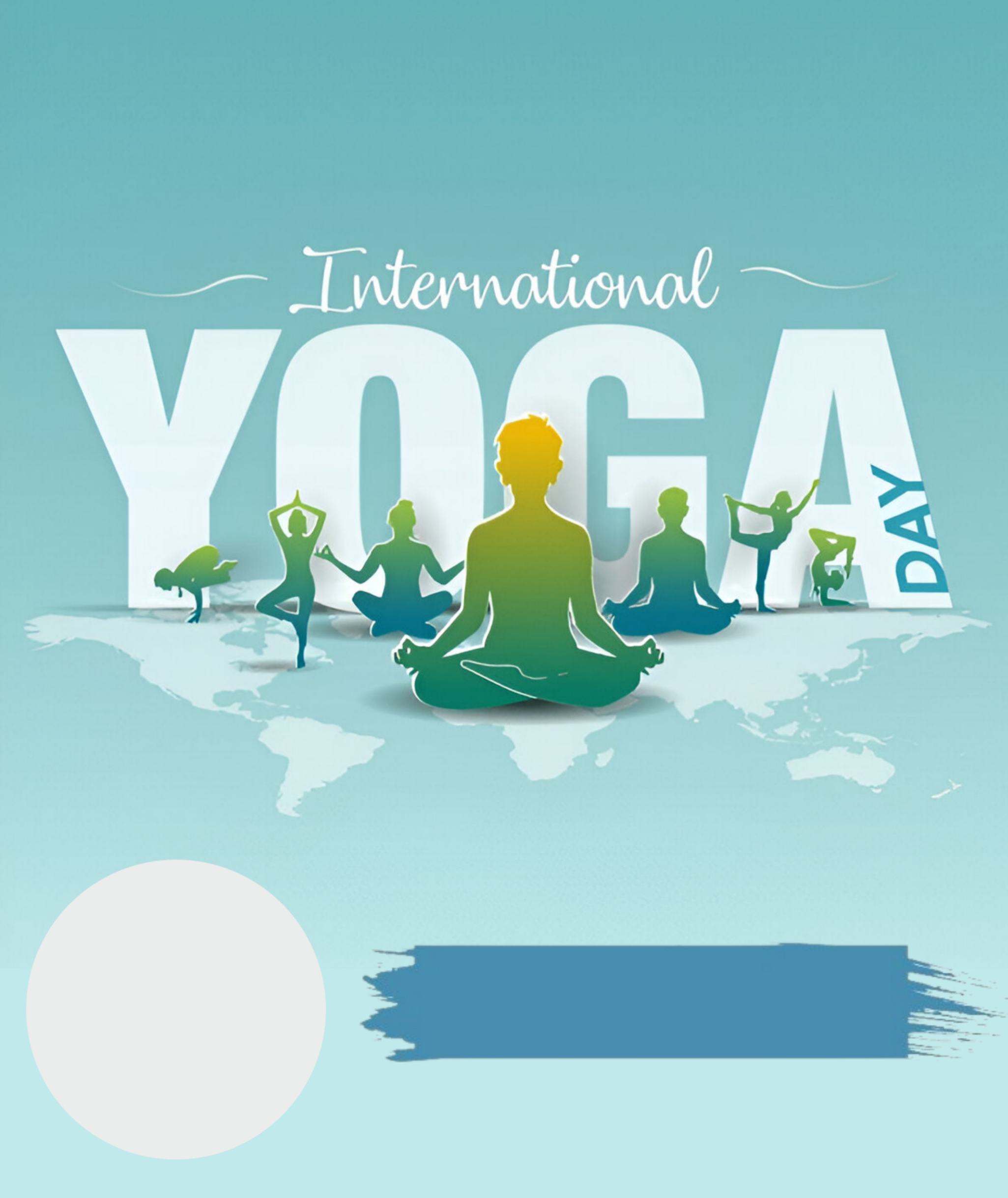 Customize this Happy-International-yoga-day poster Premium Happy-International-yoga-day poster template