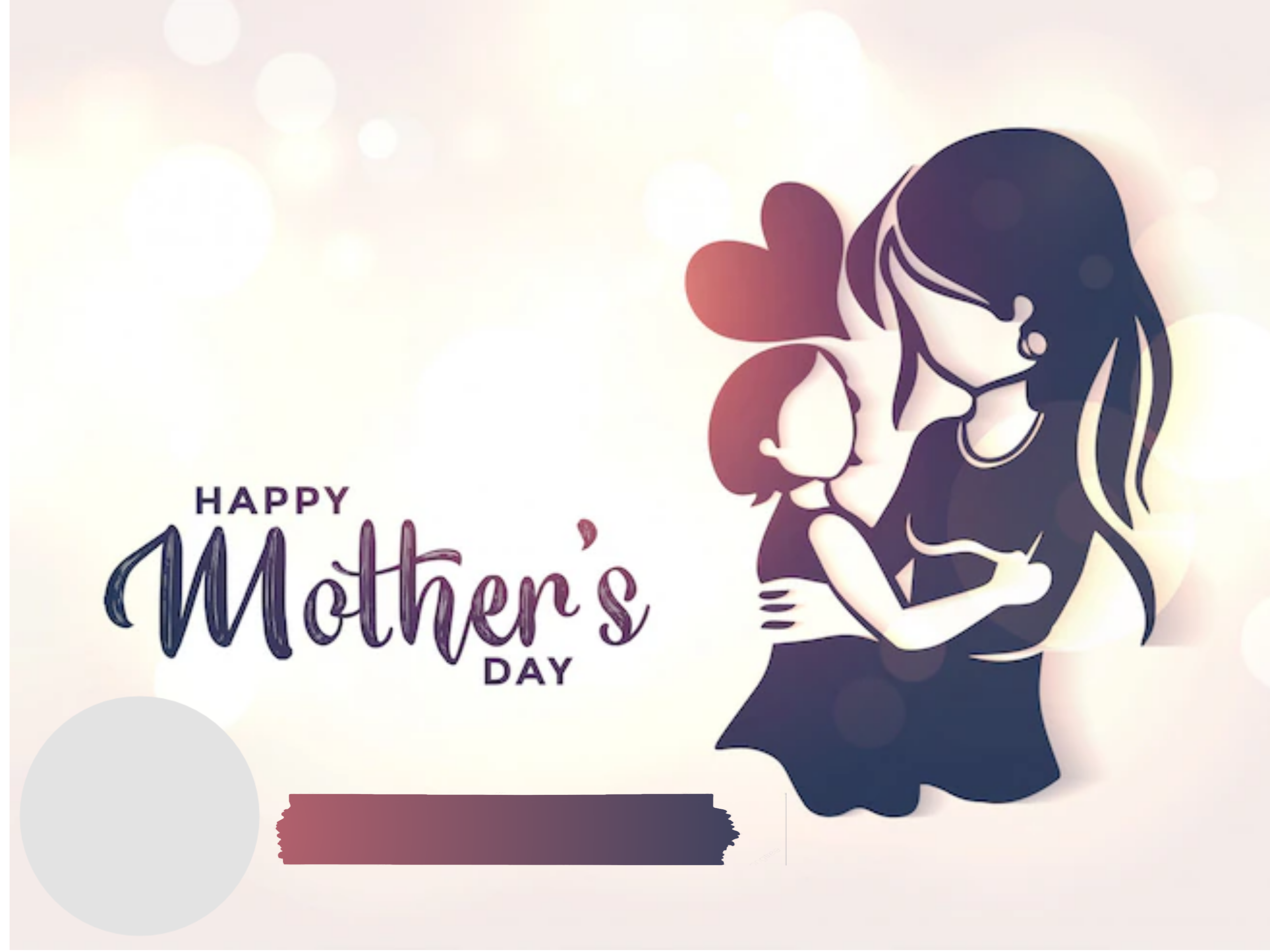 Customize this Happy-Mother's-day poster Premium Happy-Mother's-day poster template