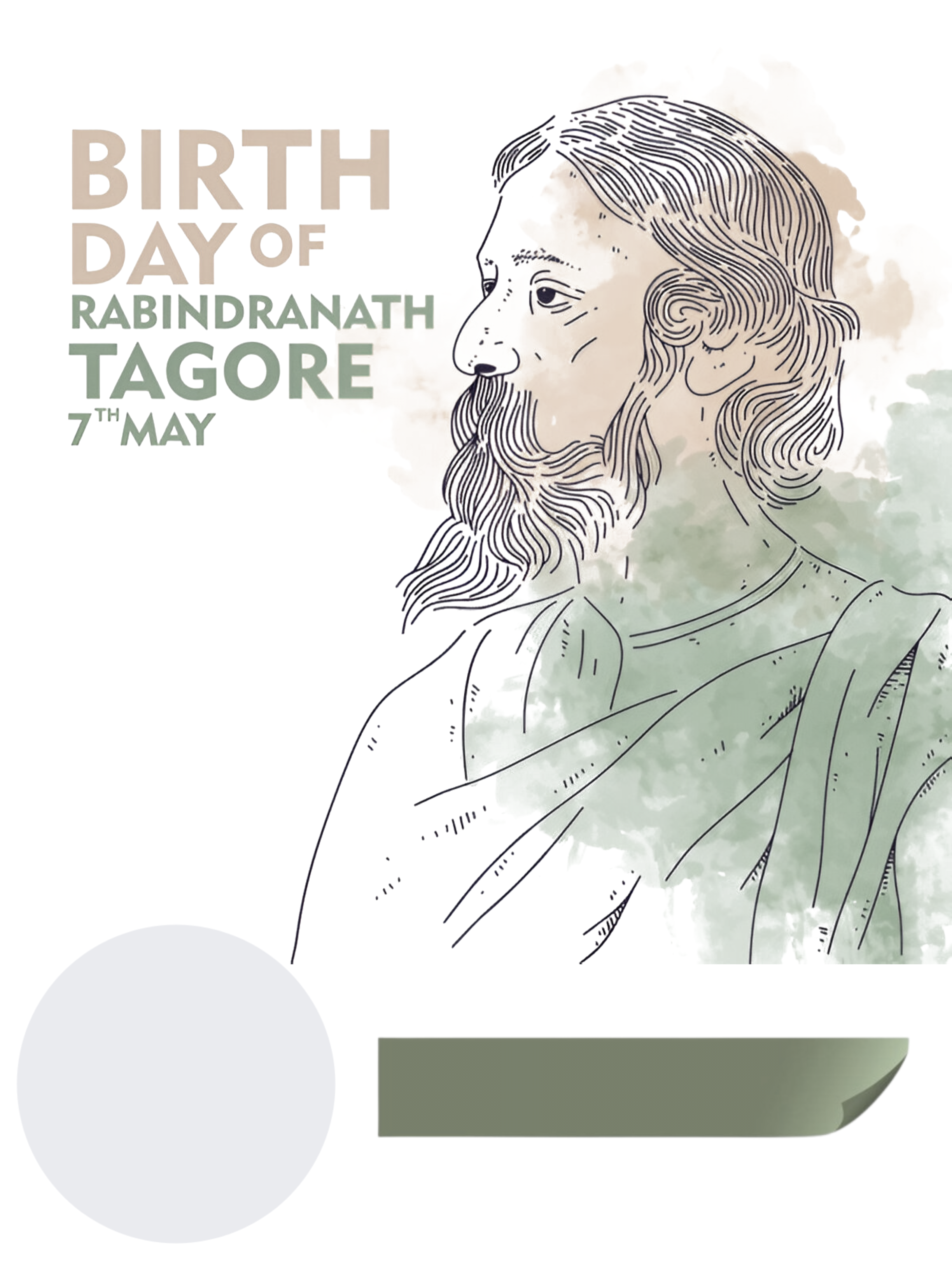 Customize this Happy-Ravindernath-Tagore-jayanti poster Premium Happy-Ravindernath-Tagore-jayanti poster template