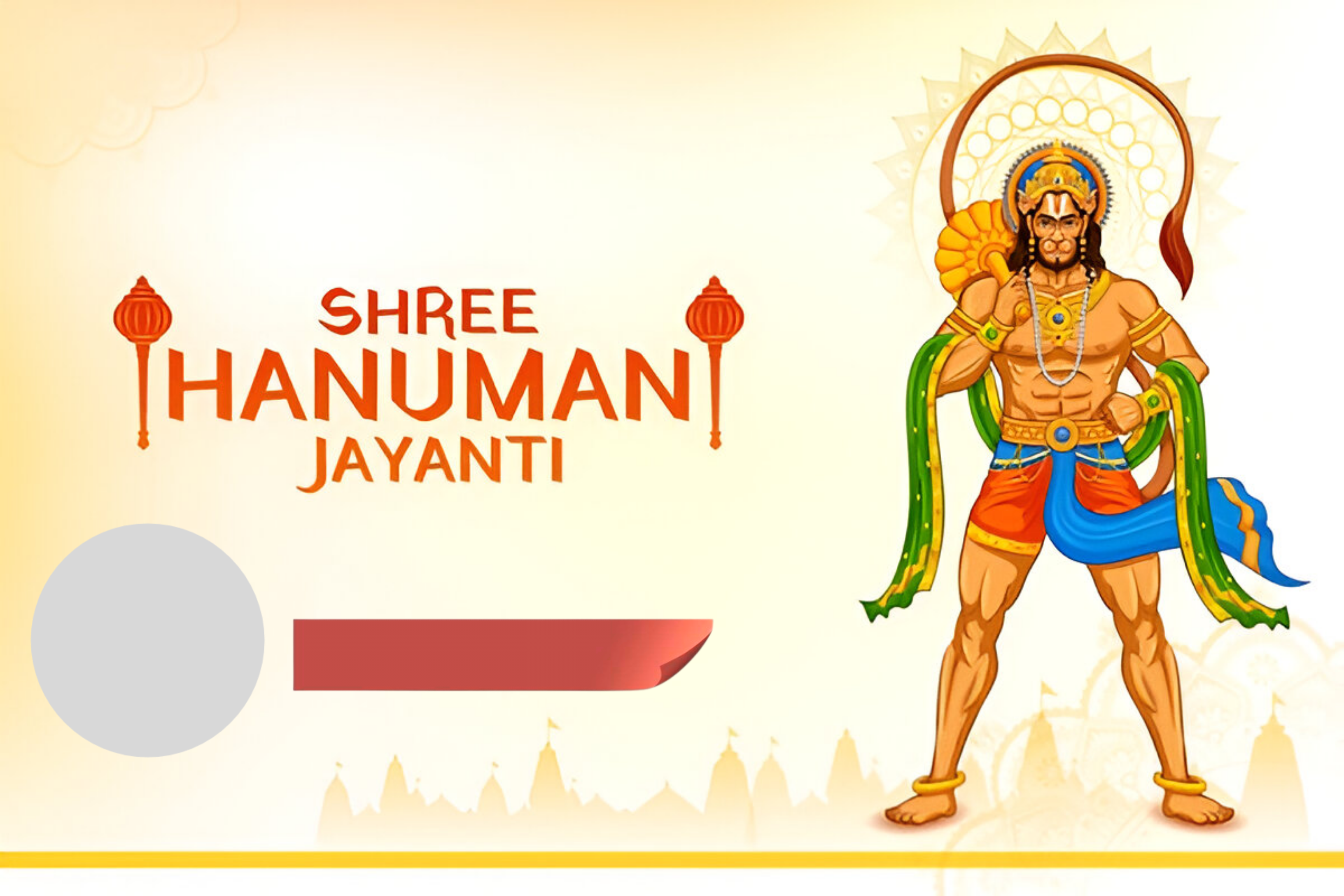 Premium Happy-hanuman-jayanti poster template