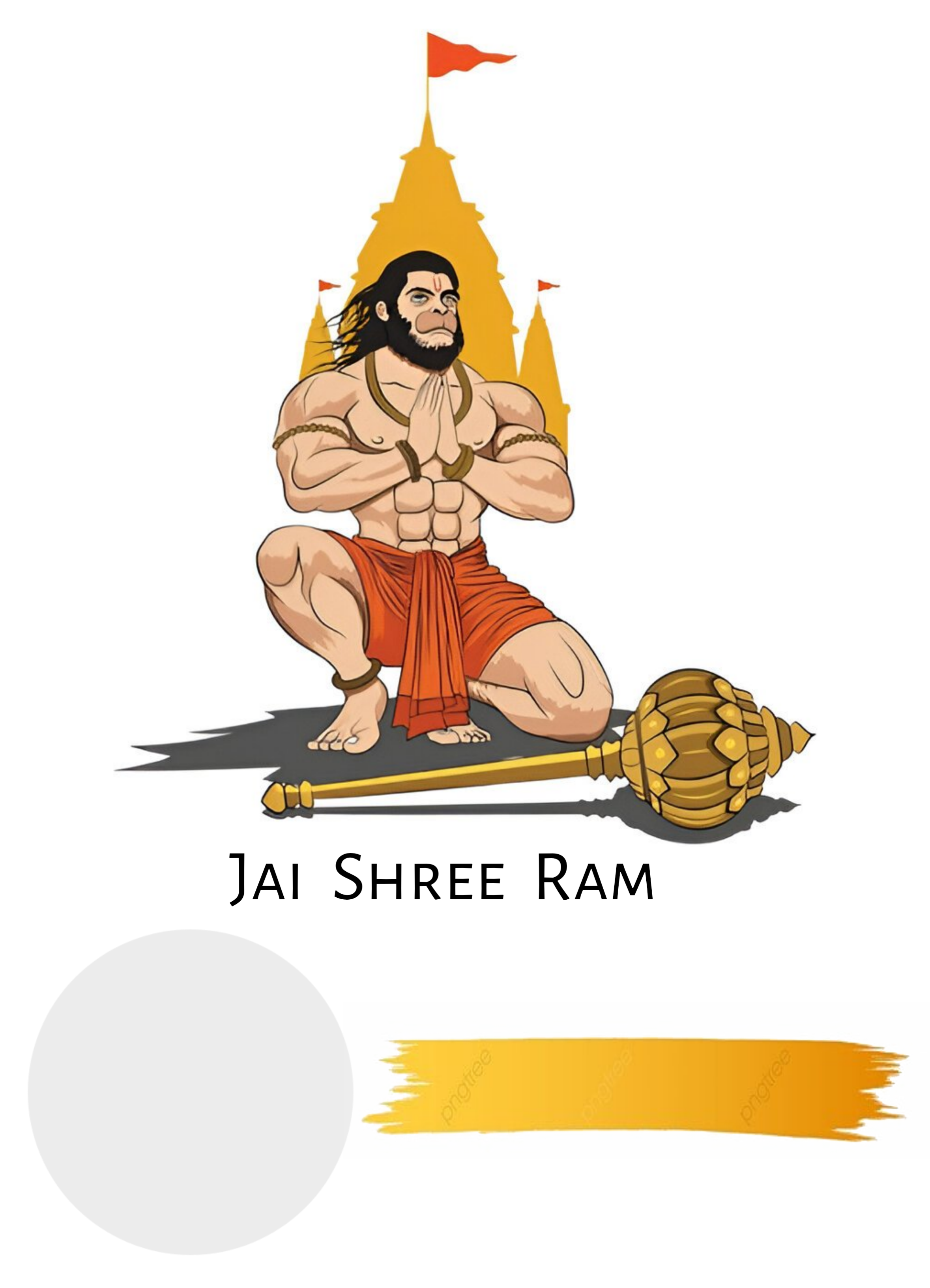 Customize this Happy-hanuman-jayanti poster Premium Happy-hanuman-jayanti poster template