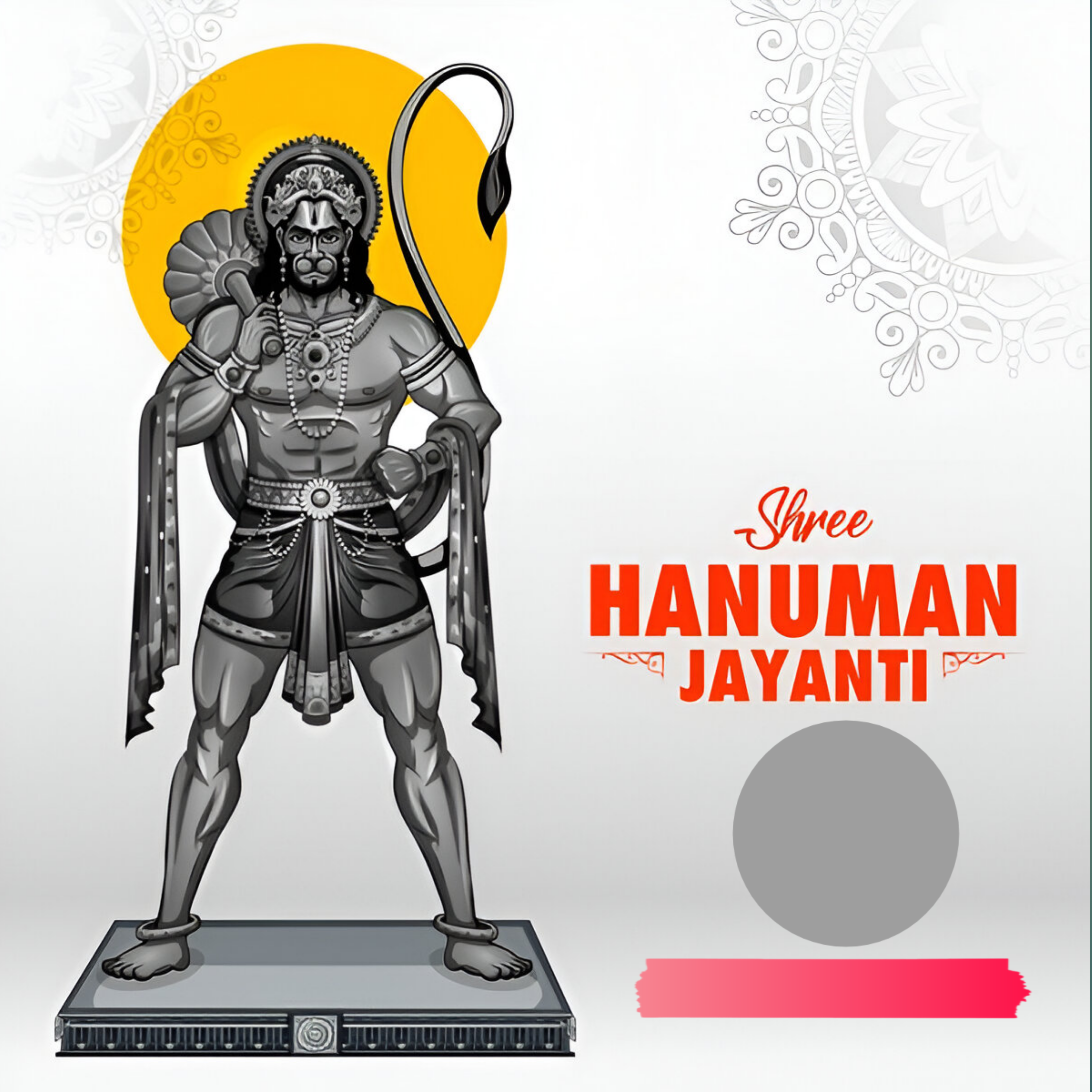 Customize this Happy-hanuman-jayanti poster Premium Happy-hanuman-jayanti poster template